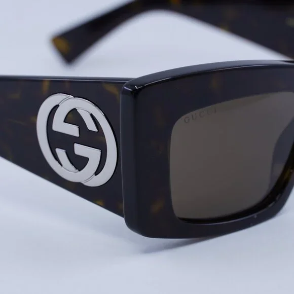 🕶️ New Gucci GG1842S 002 Sunglasses - Havana Frame, Brown Lenses